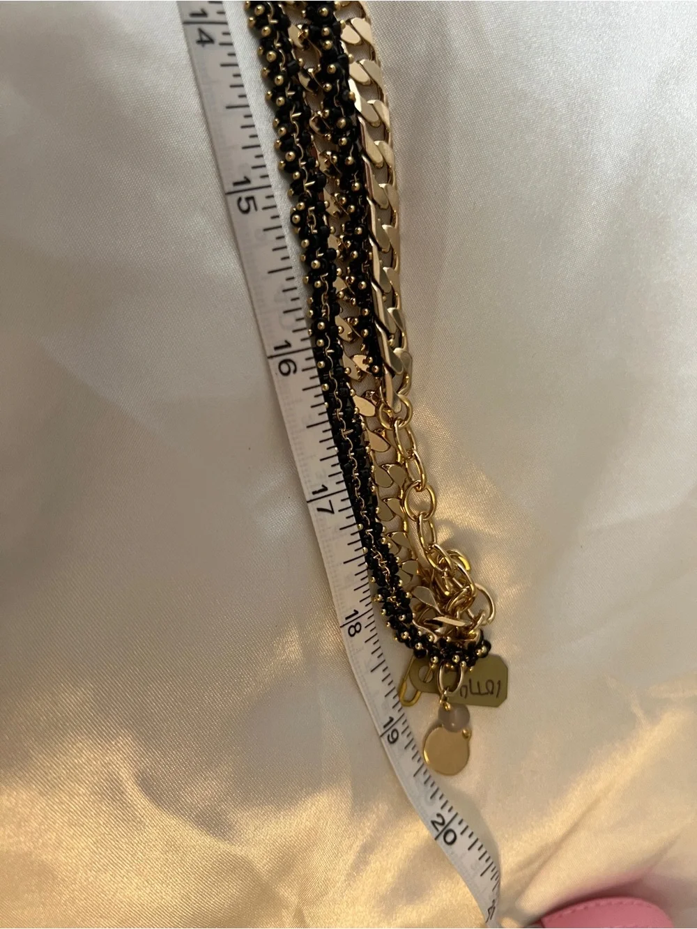 Sara Blaine/eSBe Black and Gold Double Necklace - NWT